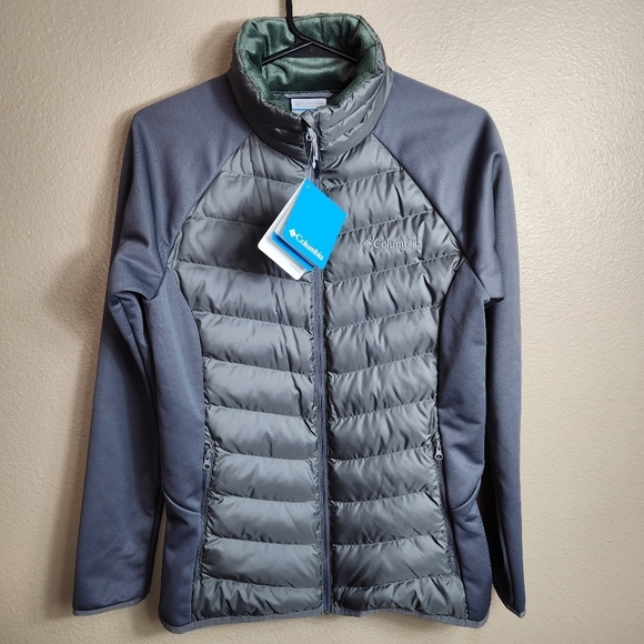 Columbia Womens Gray Crestwood Village Hybrid Insulated Jacket-Size S (NWT) - Picture 1 of 12